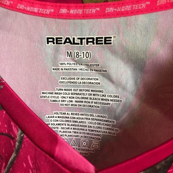 RealTree Pink Women’s Long Sleeve Shirt - Picture 2 of 5